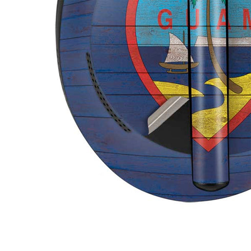 Guam Flag Dark Wood Bose Noise Cancelling Headphones 700 Skin